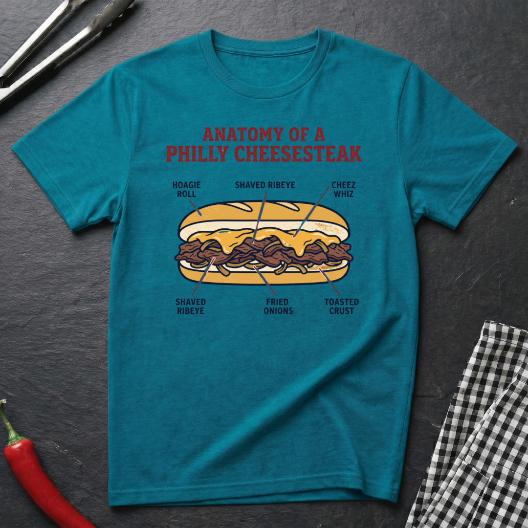 Cheesesteak Anatomy T-Shirt