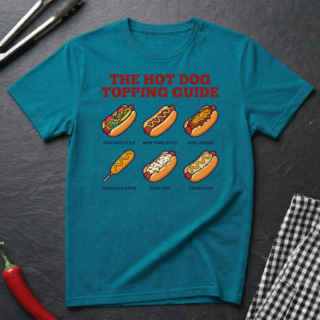 Hot Dog Topping Guide T-Shirt
