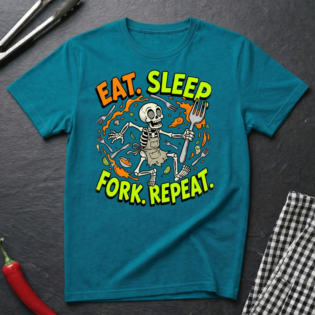 Eat.Sleep.Fork.Repeat. T-Shirt