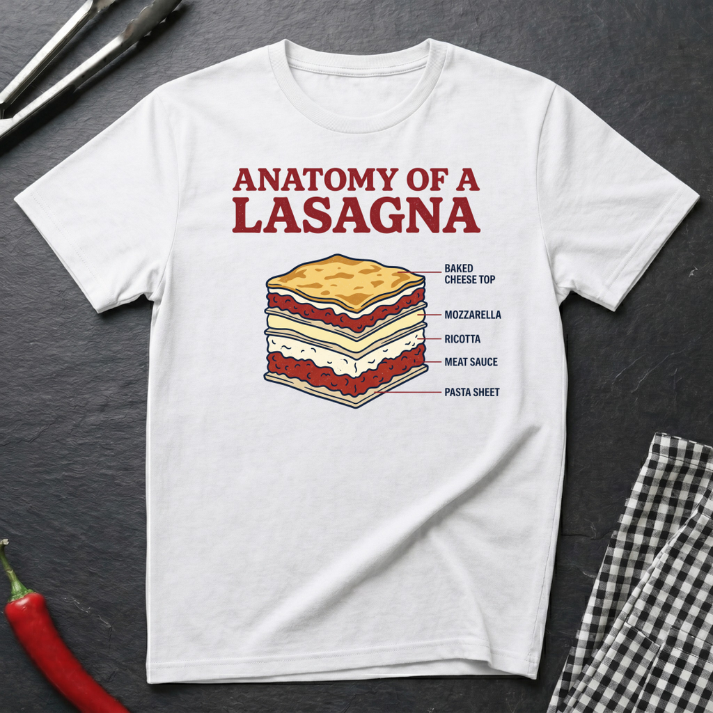 Lasagna Anatomy T-Shirt