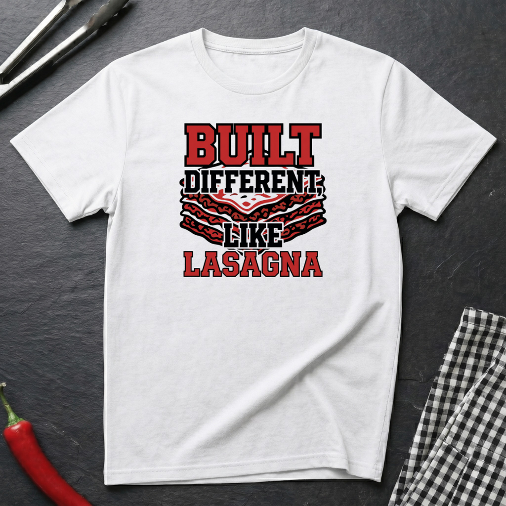 Built Different Like Lasagna T-Shirt