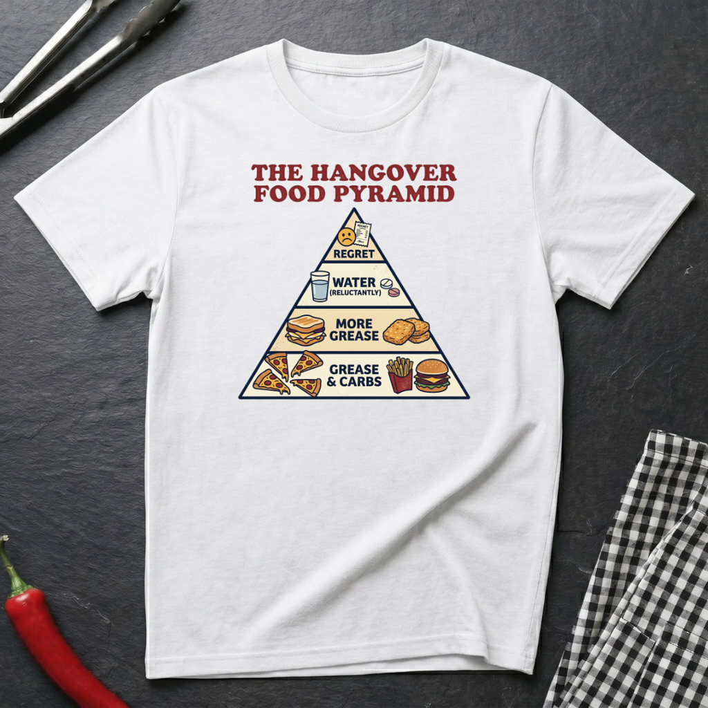 Hangover Food Pyramid T-Shirt
