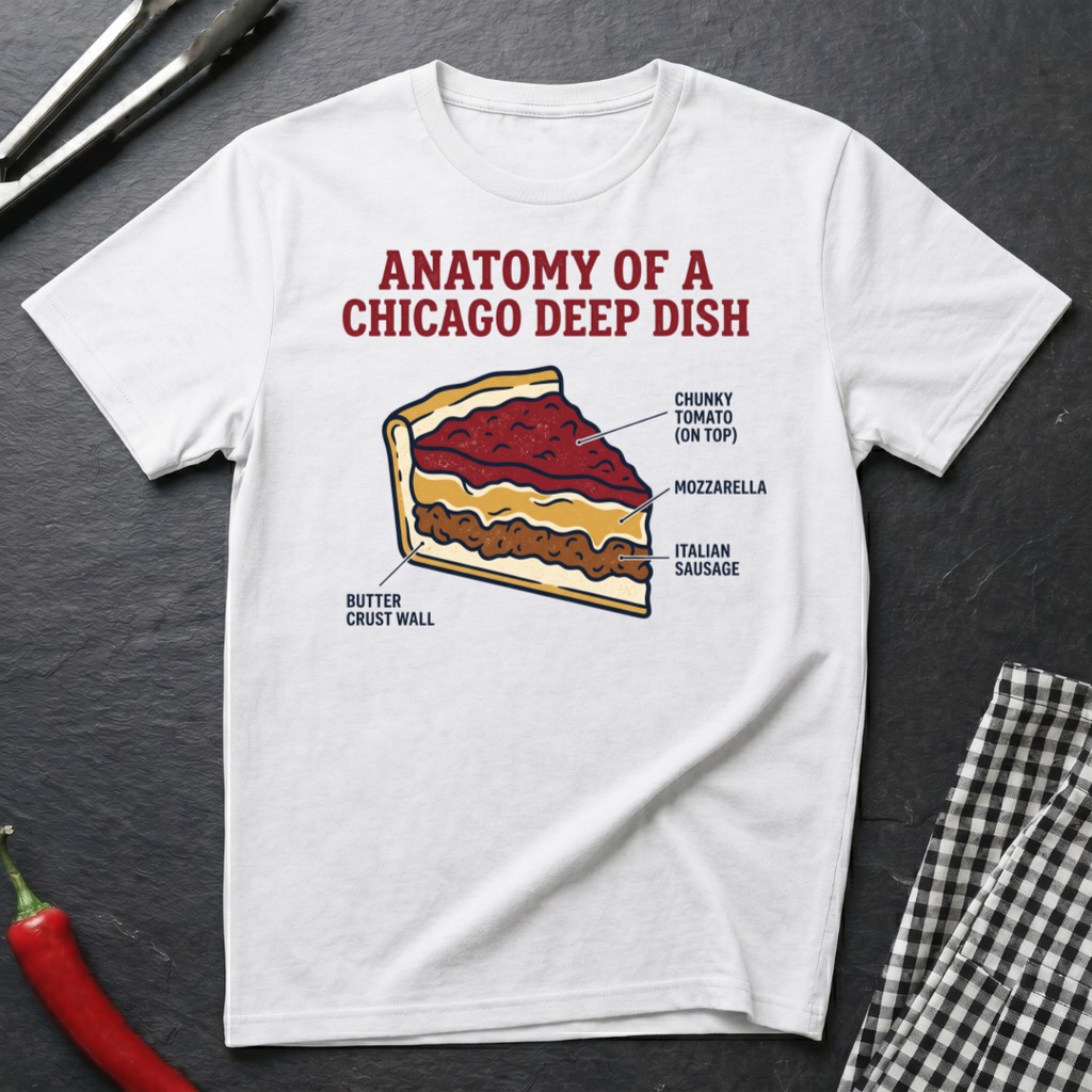 Chicago Deep Dish Anatomy T-Shirt