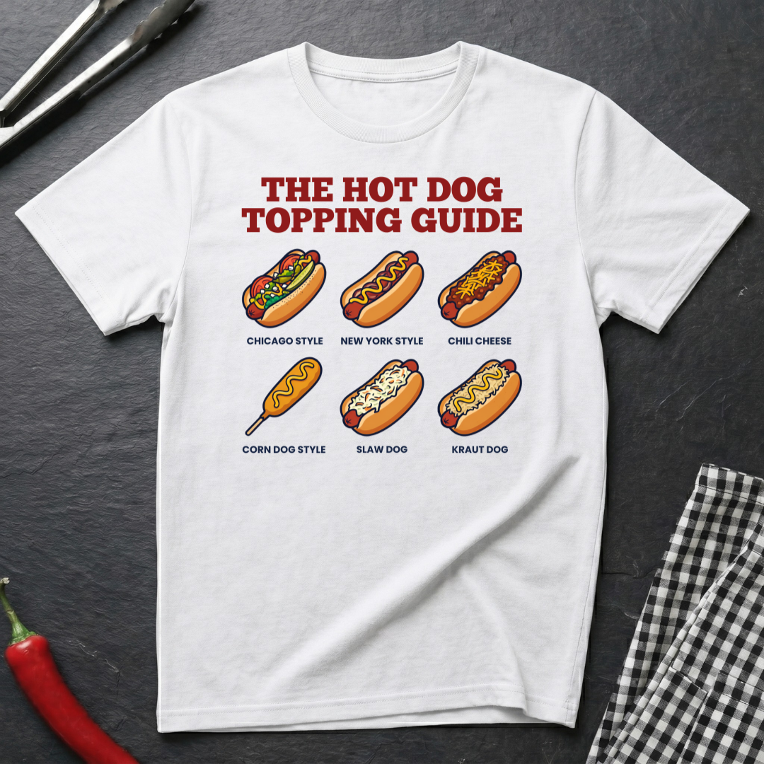 Hot Dog Topping Guide T-Shirt