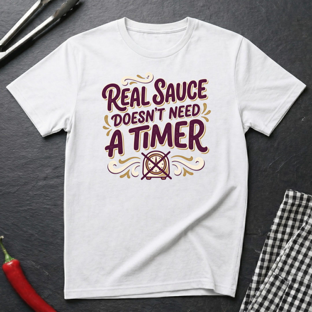 Sauce Doesn't Need A Timer T-Shirt