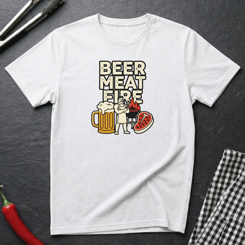 Beer Meat Fire T-Shirt