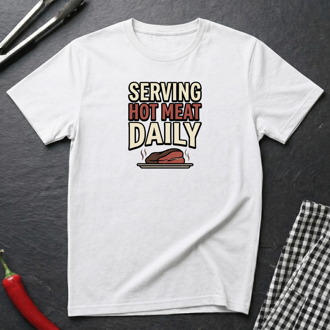 Serving Hot Meat Daily T-Shirt