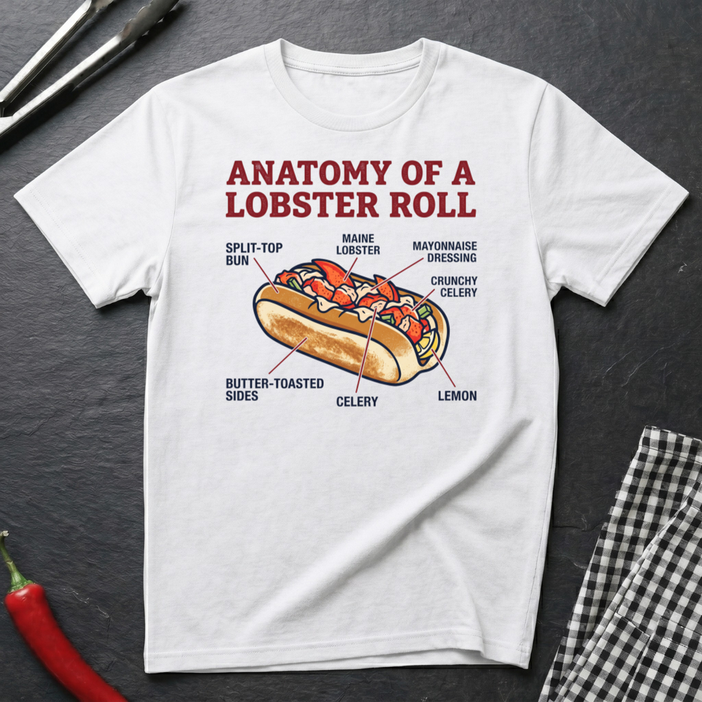 Lobster Roll Anatomy T-Shirt
