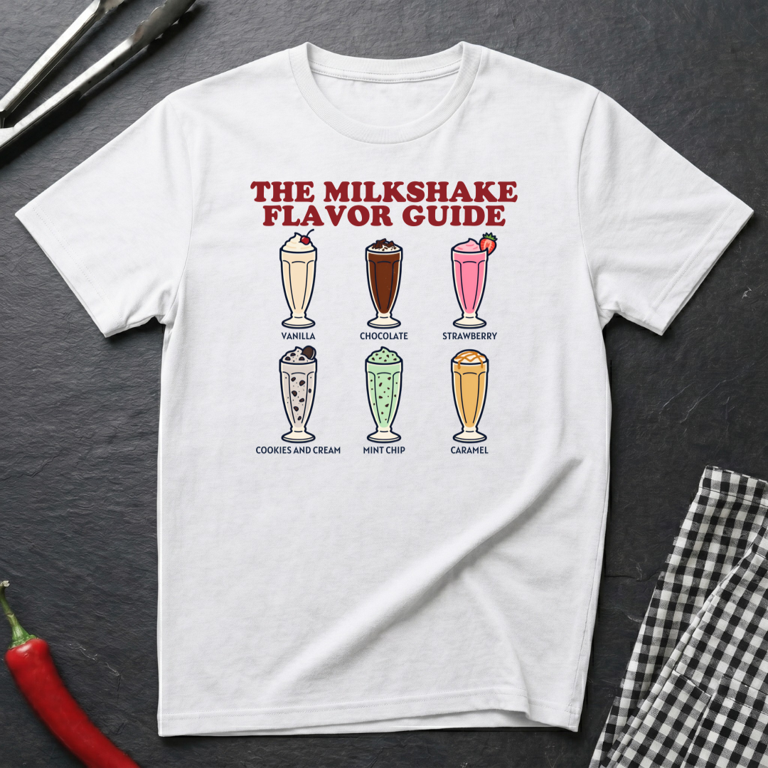 Milkshake Flavor Guide T-Shirt