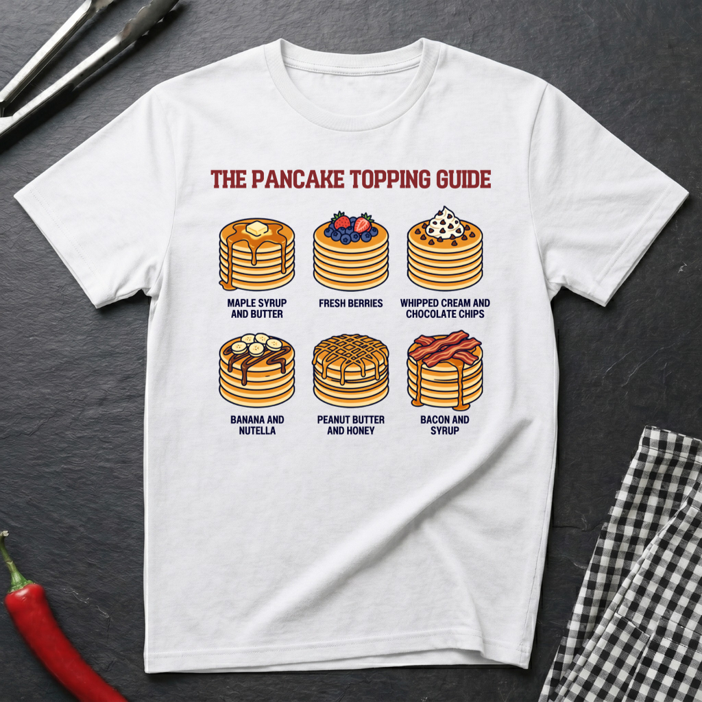 Pancake Topping Guide T-Shirt