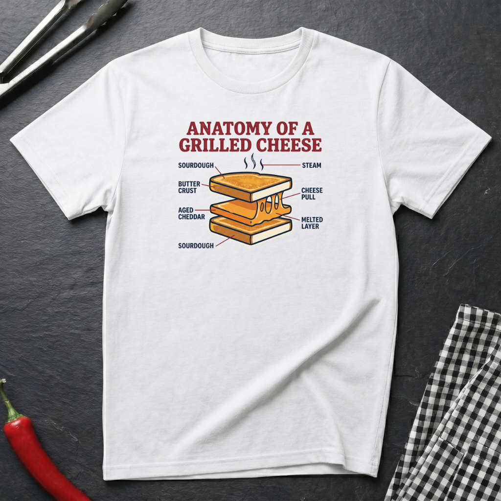 Grilled Cheese Anatomy T-Shirt