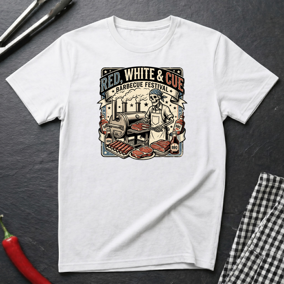 Red, White, & Cue T-Shirt