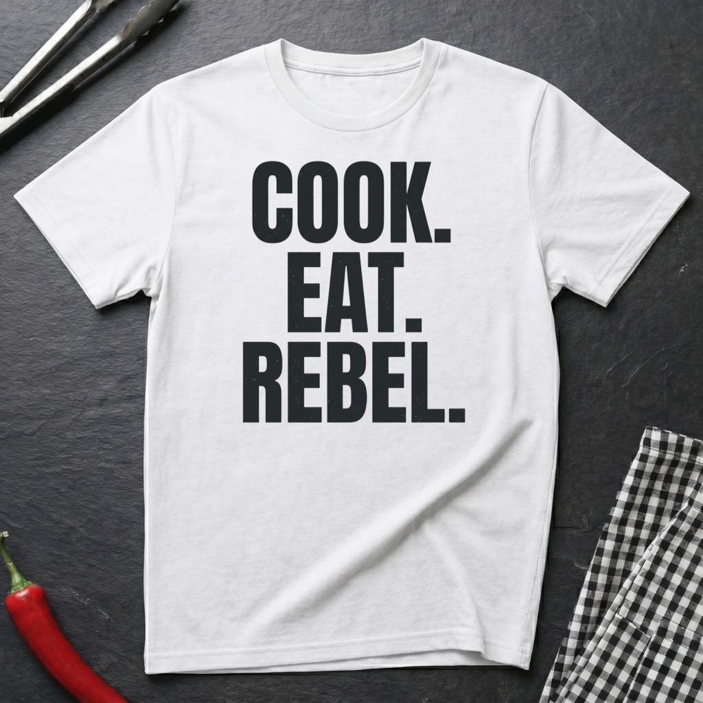 Cook. Eat. Rebel. T-Shirt