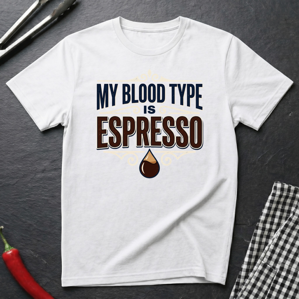 My Blood Type Is Espresso T-Shirt