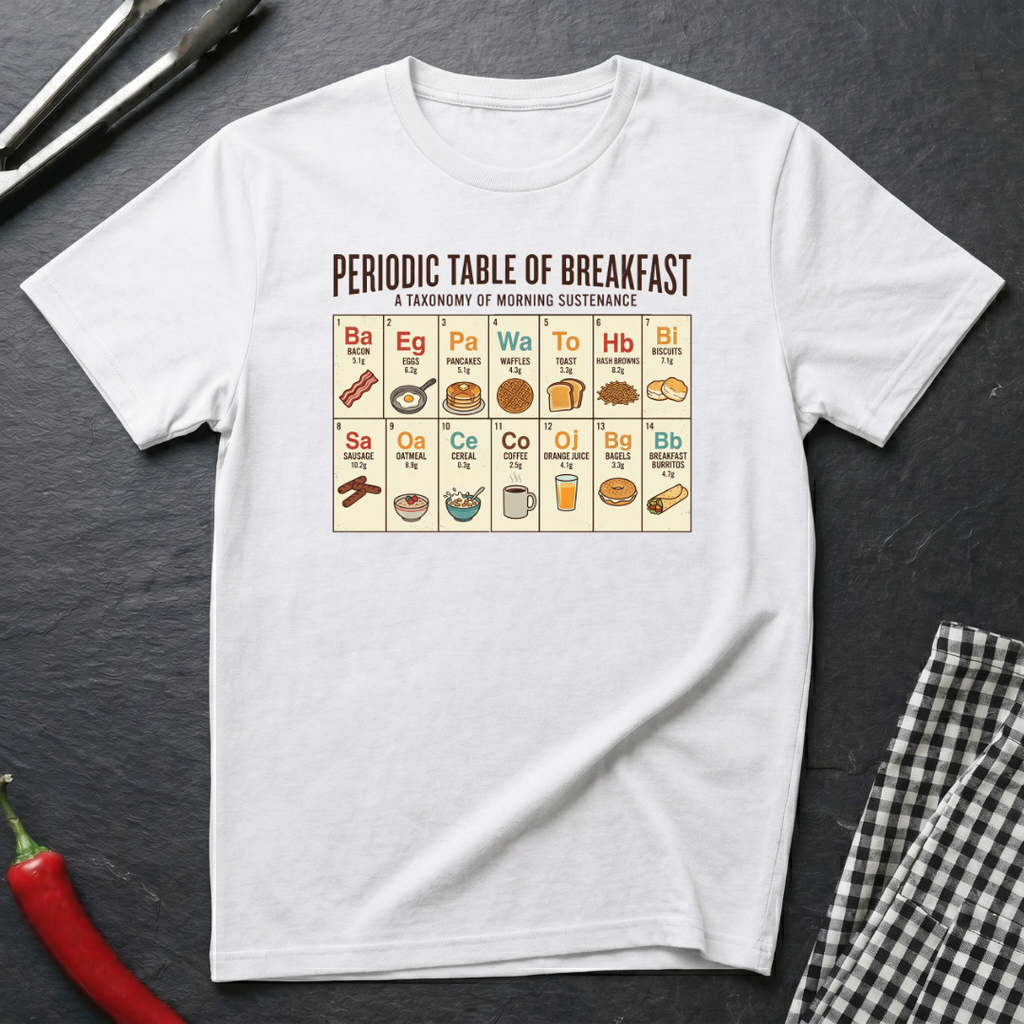 Periodic Table Of Breakfast T-Shirt