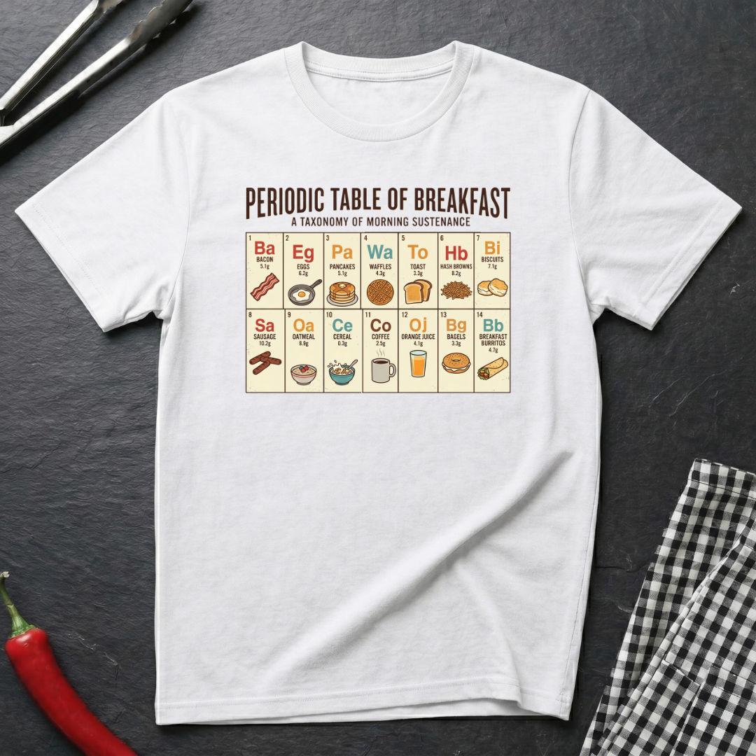 Periodic Table Of Breakfast T-Shirt