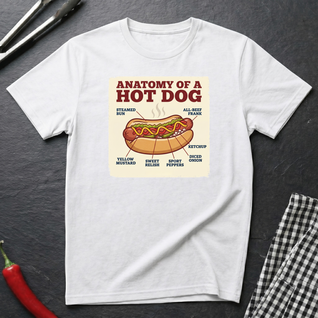 Hot Dog Anatomy T-Shirt