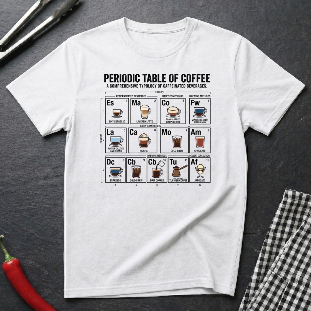 Periodic Table Of Coffee T-Shirt