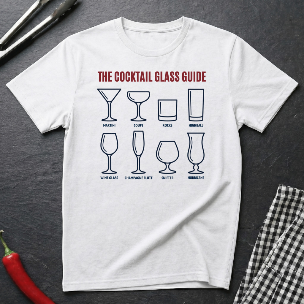 Cocktail Glass Guide T-Shirt