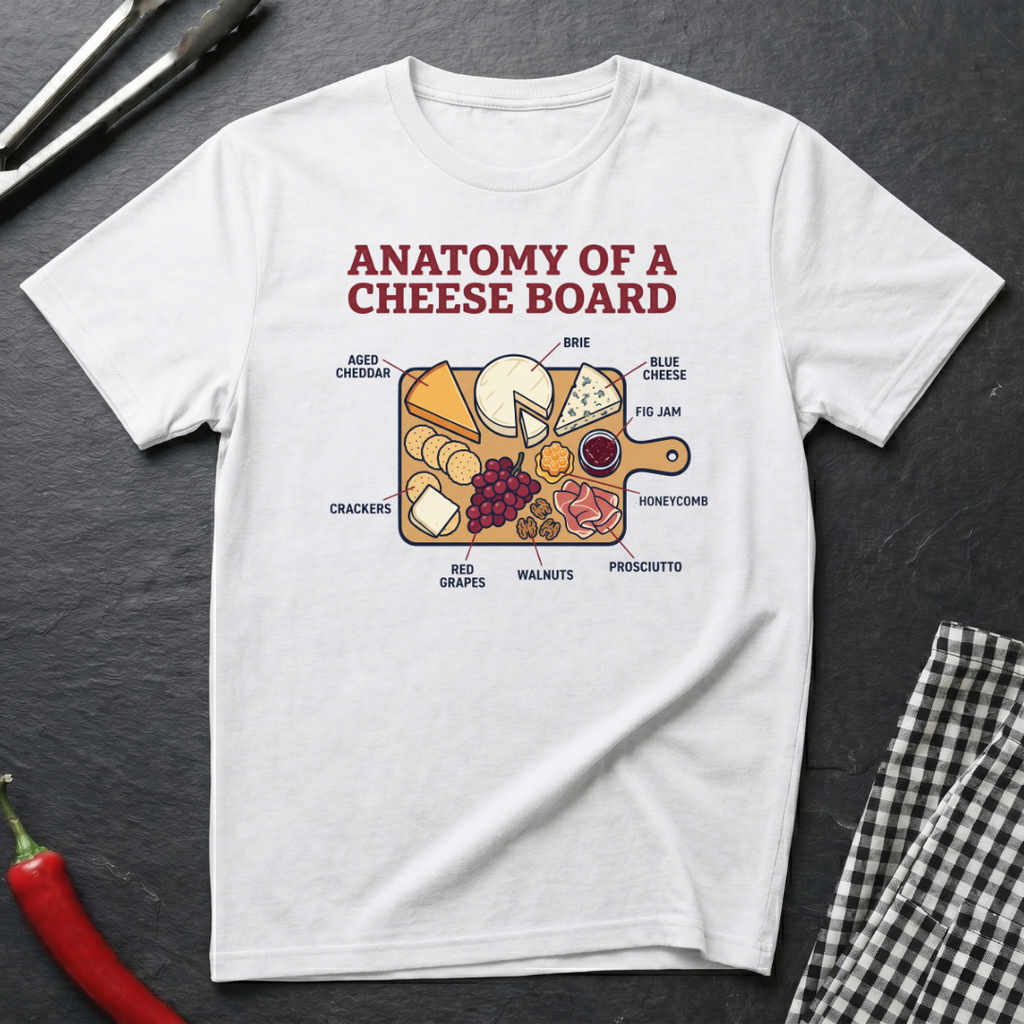 Cheese Board Anatomy T-Shirt